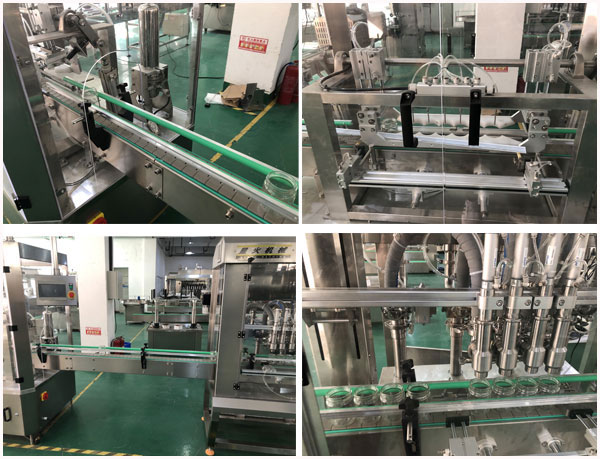 星火全自動(dòng)辣椒醬灌裝機(jī)廠房設(shè)備實(shí)拍圖