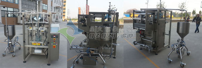 全自動(dòng)醬體包裝機(jī)細(xì)節(jié)及包裝樣品展示