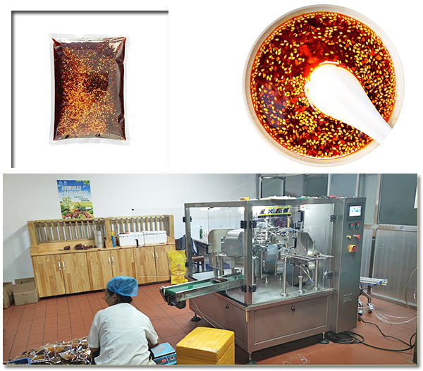 自動(dòng)化辣椒醬包裝機(jī)生產(chǎn)線樣品實(shí)拍