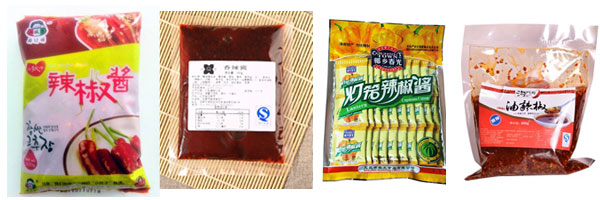 辣椒醬自動(dòng)包裝機(jī)包裝樣品