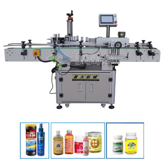 辣椒醬自動圓瓶貼標(biāo)機(jī)